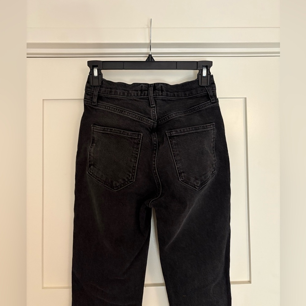 Agolde Riley High Rise Straight Leg Black size 25 - Picture 6 of 9